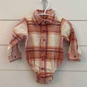 Cabela's Outdoor Kids® Infants Cotton Flannel Long-Sleeve Bodysuit 6-9 Months